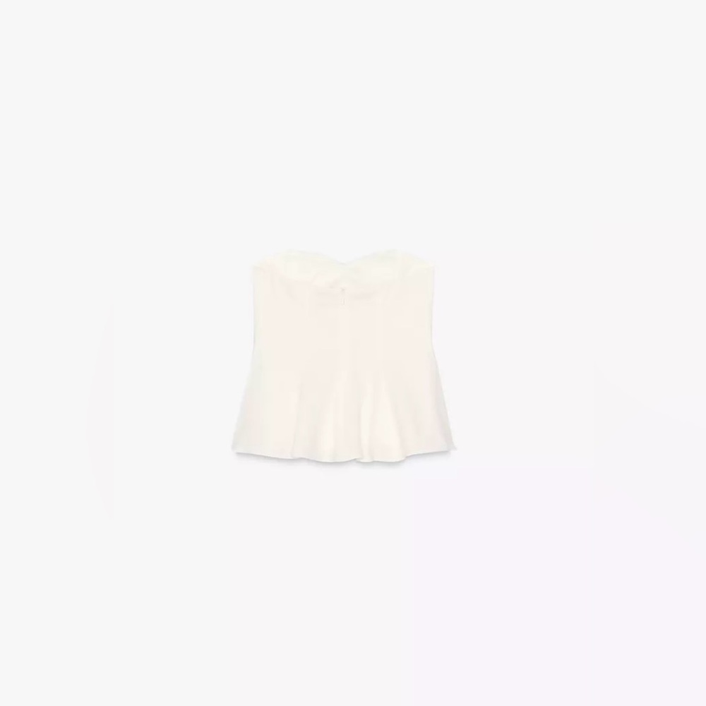 ZARA…. Strapless Linen Top - Picture 7 of 9